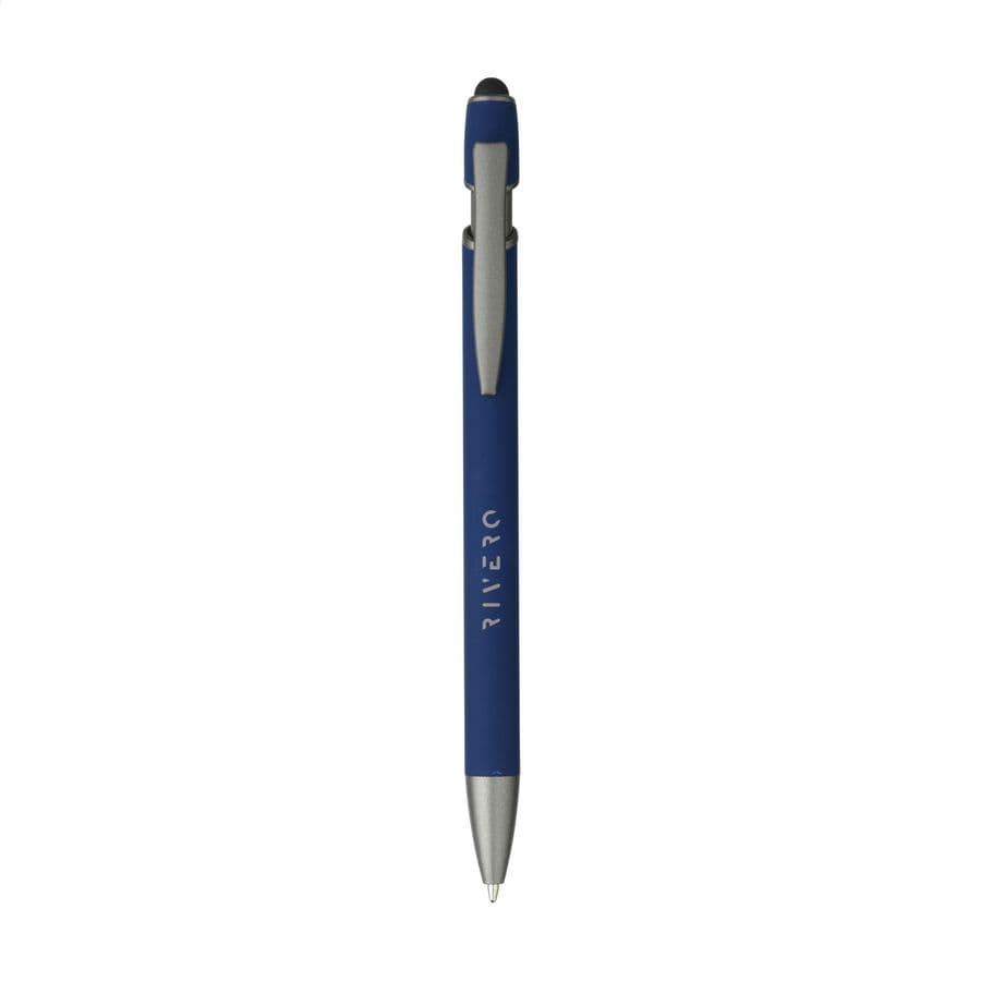 Luca Stylus RCS Recycled Alu SoftTouch Pen Marinblå