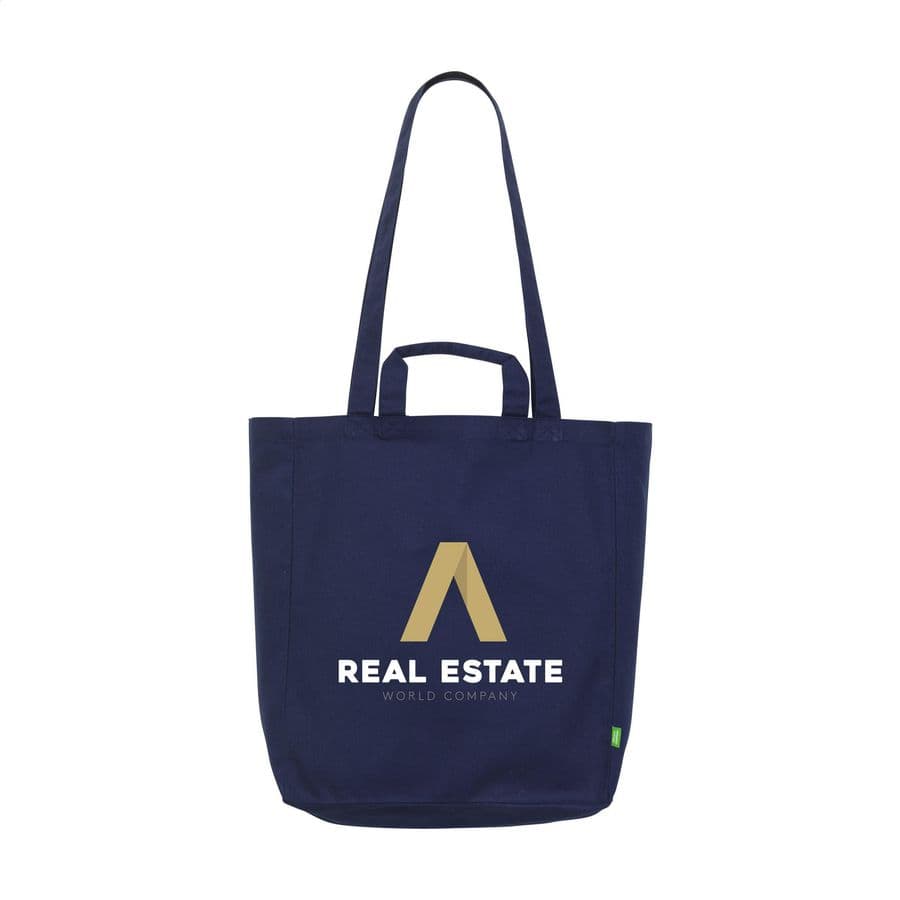 Organic Cotton Canvas Tote Bag Colour (280 g/m²) Marinblå