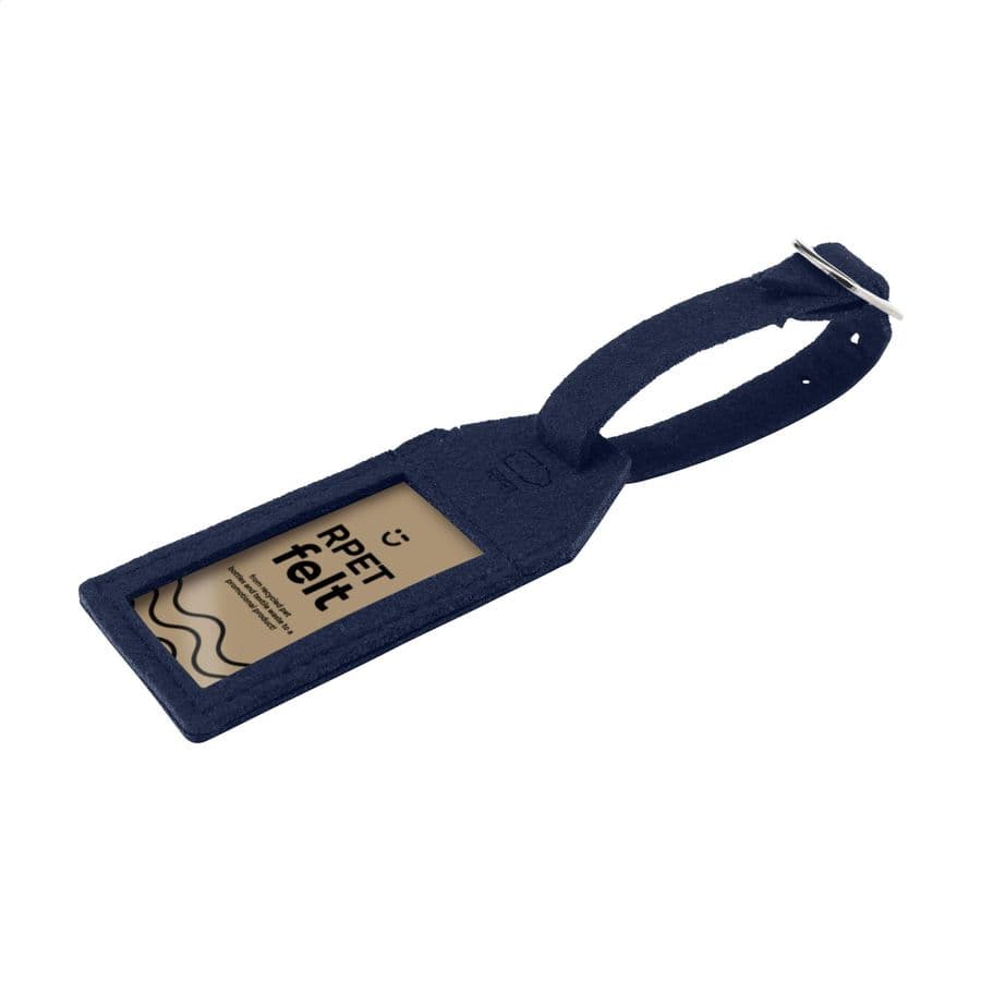 RPET Felt GRS Luggage Tag luggage tag Mörkblå