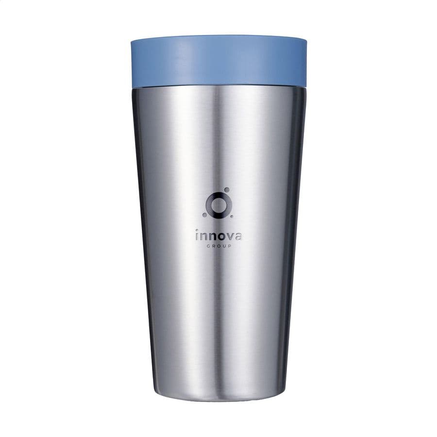 Circular&Co Recycled Stainless Steel Coffee Cup 340 ml Blå