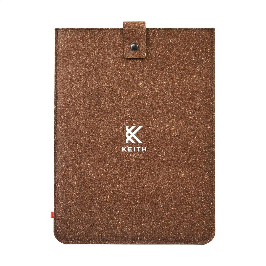 Recycled Leather Laptop Sleeve 14" Brun