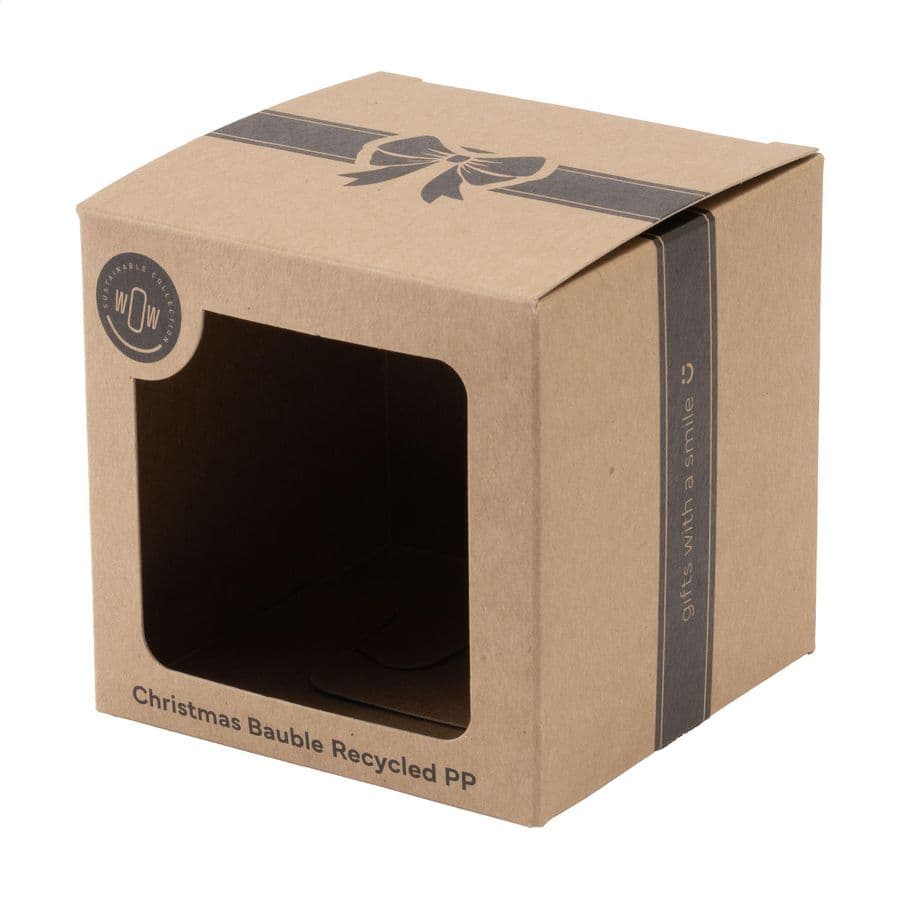 Christmas Bauble Ø 7cm Recycled PP Box - Made in Europe