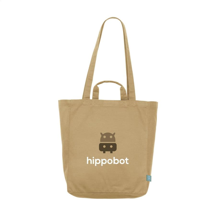 Organic Cotton Canvas Tote Bag Colour (280 g/m²) Brun