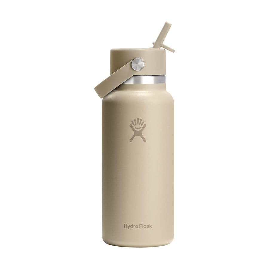 Hydro Flask Wide Mouth with Flex Straw Cap 946 ml water bottle Beige