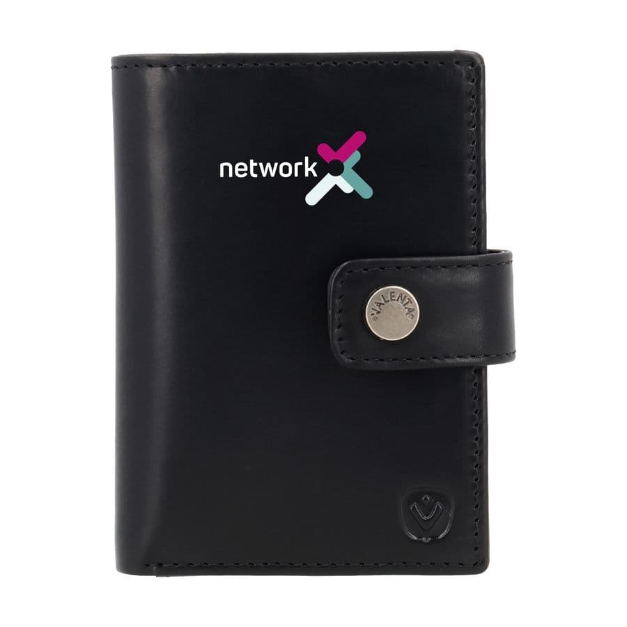 Valenta Card Wallet Leather MagSafe Luxe Svart